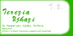 terezia ujhazi business card